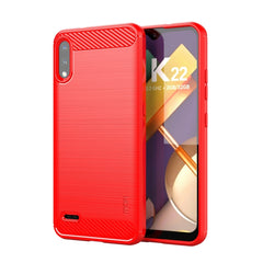 MOFI Gentleness Brushed Carbon Fiber Soft TPU Case, For LG K22 / K22 Plus, For LG K42, For LG K52 / K62 / K62+ / Q52 / Q62, For LG K92, For Google Pixel 6A, For Motorola Moto G51  5G