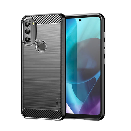 MOFI Gentleness Brushed Carbon Fiber Soft TPU Case, For Motorola Moto G71 5G, For Motorola Moto G200 5G / Edge S30, For Motorola Moto G Power 2022