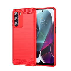 MOFI Gentleness Brushed Carbon Fiber Soft TPU Case, For Motorola Moto G71 5G, For Motorola Moto G200 5G / Edge S30, For Motorola Moto G Power 2022