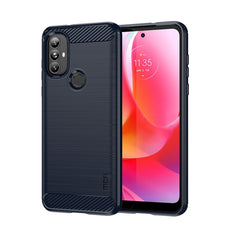 MOFI Gentleness Brushed Carbon Fiber Soft TPU Case, For Motorola Moto G71 5G, For Motorola Moto G200 5G / Edge S30, For Motorola Moto G Power 2022