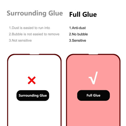 ENKAY Frameless Hollow PC Case + Glass Film for iPhone 13 Pro Max, For iPhone 13 Pro Max