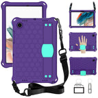 For Galaxy Tab A8 10.5 2021 X200/X205 / Purple+Mint Green