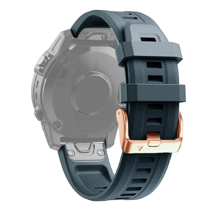 20mm Rose Gold Buckle Silicone Strap, For Garmin Fenix 7S, For Garmin Fenix 6S
