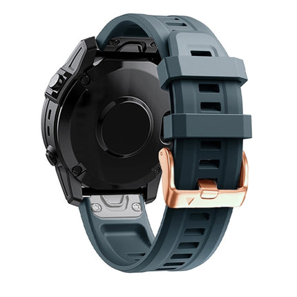 20mm Rose Gold Buckle Silicone Strap, For Garmin Fenix 5S Plus