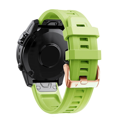 20mm Rose Gold Buckle Silicone Strap, For Garmin Fenix 5S Plus