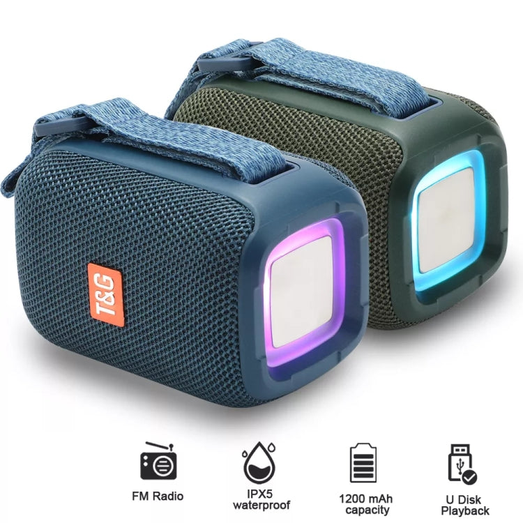 T&G TG339 RGB Light 5W Waterproof Portable Bluetooth Speaker