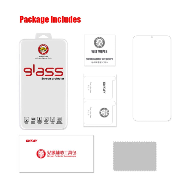 For Huawei Nova 9 SE ENKAY 0.26mm 9H 2.5D Tempered Glass Film, For Huawei Nova 9 SE (1 PC), For Huawei Nova 9 SE (2 PCS), For Huawei Nova 9 SE (5 PCS), For Huawei Nova 9 SE (10 PCS)