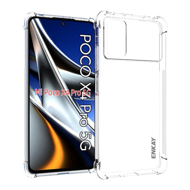 ENKAY Clear TPU Shockproof Case, For Xiaomi Poco X4 Pro 5G, For Xiaomi Redmi 10C Global / Redmi 10 India, For Xiaomi Redmi K40S, For Xiaomi Redmi K50 Gaming, For Xiaomi Redmi K50 / K50 Pro, For Xiaomi Redmi Note 11 Pro 5G China�������������������������...