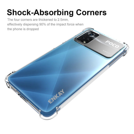 ENKAY Clear TPU Shockproof Case, For Xiaomi Poco X4 Pro 5G, For Xiaomi Redmi 10C Global / Redmi 10 India, For Xiaomi Redmi K40S, For Xiaomi Redmi K50 Gaming, For Xiaomi Redmi K50 / K50 Pro, For Xiaomi Redmi Note 11 Pro 5G China�������������������������...