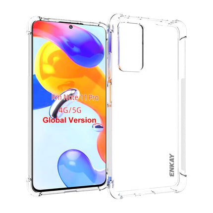 ENKAY Clear TPU Shockproof Case, For Xiaomi Poco X4 Pro 5G, For Xiaomi Redmi 10C Global / Redmi 10 India, For Xiaomi Redmi K40S, For Xiaomi Redmi K50 Gaming, For Xiaomi Redmi K50 / K50 Pro, For Xiaomi Redmi Note 11 Pro 5G China�������������������������...