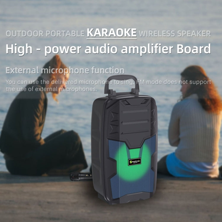 NewRixing NRG401C Outdoor Portable Karaoke Wireless Speaker High-Power Audio Amplifier, With Mic, No Mic