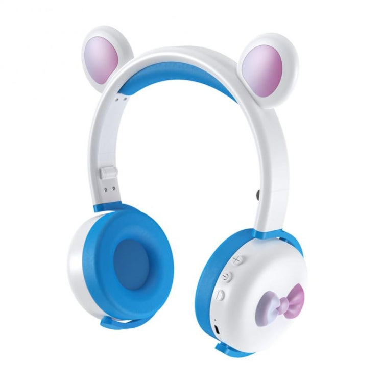 AEC BK7 Cute Bear Children Wireless Bluetooth Headset with LED Light