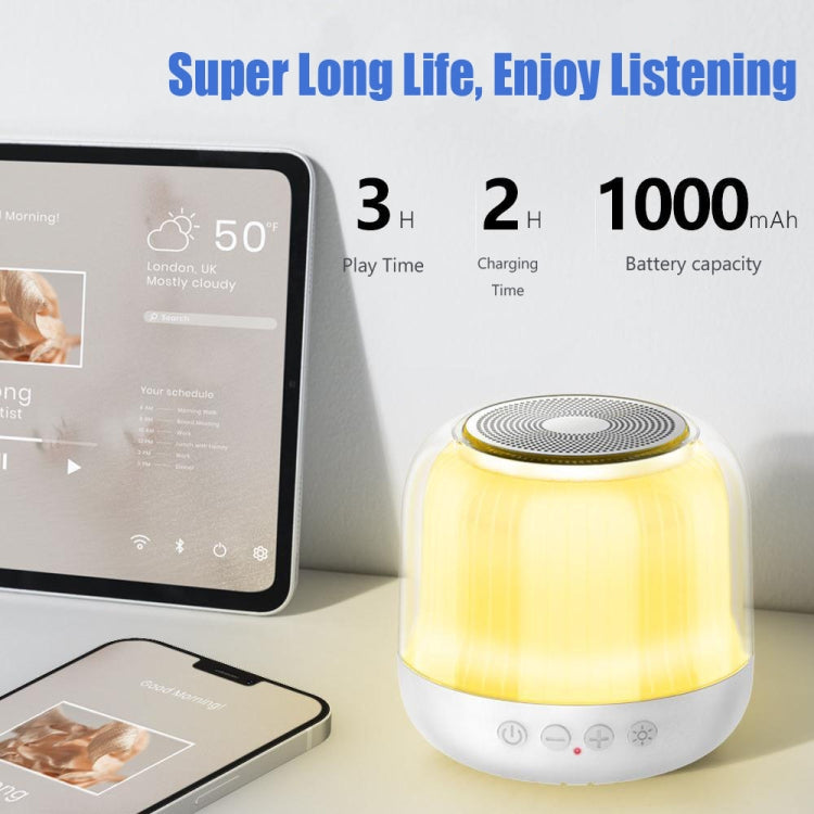 JY12 Full-screen RGB LED Breather Light Wireless Bluetooth Speaker