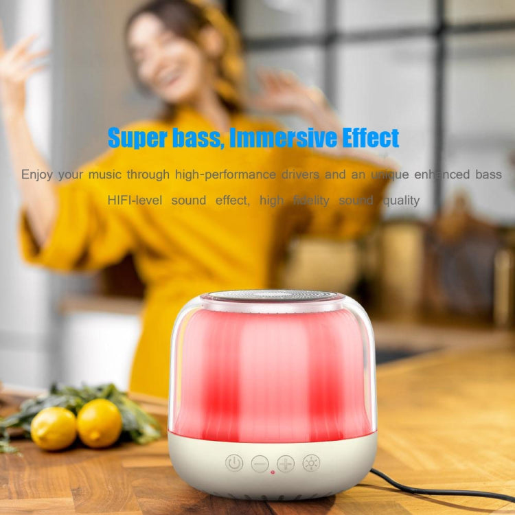 JY12 Full-screen RGB LED Breather Light Wireless Bluetooth Speaker