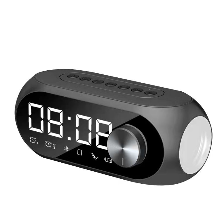 AEC S8 Alarm Clock Bluetooth Speakers with LED Light Support TF / FM, S8