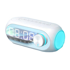 AEC S8 Alarm Clock Bluetooth Speakers with LED Light Support TF / FM, S8