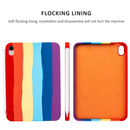 Liquid Silicone Magnetic Pen Function Tablet Case for iPad mini 6 / mini 2024, For iPad mini 6 / mini 2024