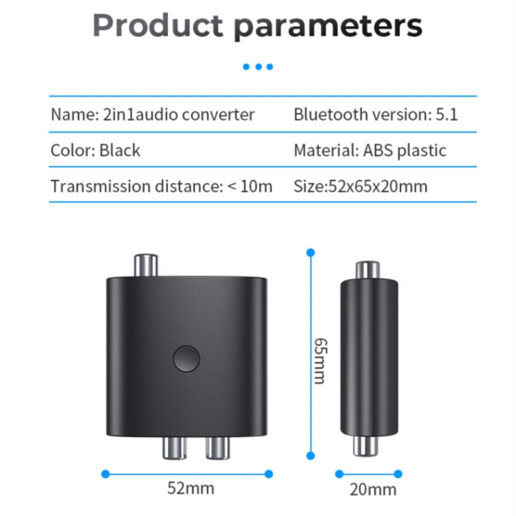 BT-B36 Bluetooth 5.1 Audio Receiver TV Fiber Coaxial Digital to Analog Converter