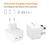 SDC-40W Dual PD USB-C / Type-C Ports Charger with Type-C to 8 Pin Data Cable, UK Plug, UK Plug + 1m 8 Pin Cable, UK Plug + 1.5m 8 Pin Cable, UK Plug + 2m 8 Pin Cable