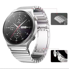 One Bead Original Buckle Metal Watch Band, For Huawei GT 3 Pro 46mm