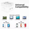 PD 35W Dual USB-C / Type-C Ports Charger with Type-C to 8 Pin Data Cable, UK Plug, UK Plug + 1m 8 Pin Cable, UK Plug + 1.5m 8 Pin Cable, UK Plug + 2m 8 Pin Cable