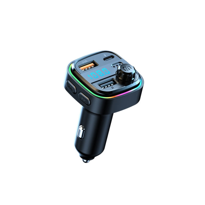 C26 Car Bluetooth Transmitter Handsfree Audio Player Dual USB Car Charger, C26