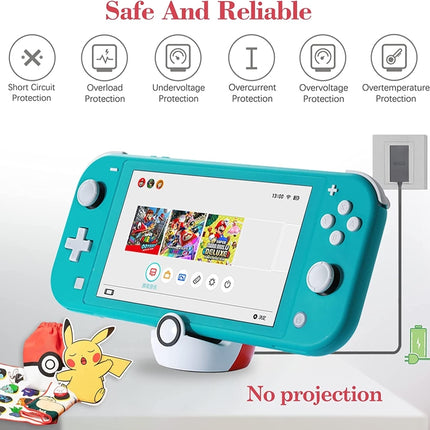 For Nintendo Switch and Switch Lite NS Nintendo Game Console Mini Portable Charging Dock Stand, Charging Dock Stand