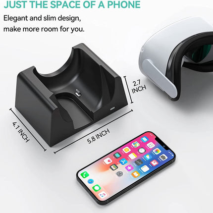 For Oculus Quest 2 VR Charging Stand VR Accessories Host Storage Bracket Charging Stand, VR Charging Stand