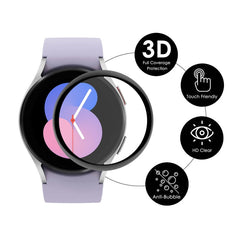 For Samsung Galaxy Watch5 40mm ENKAY 3D PC + PMMA HD Full Coverage Screen Protector Film, 1 PCS, 2 PCS, 5 PCS, 10 PCS