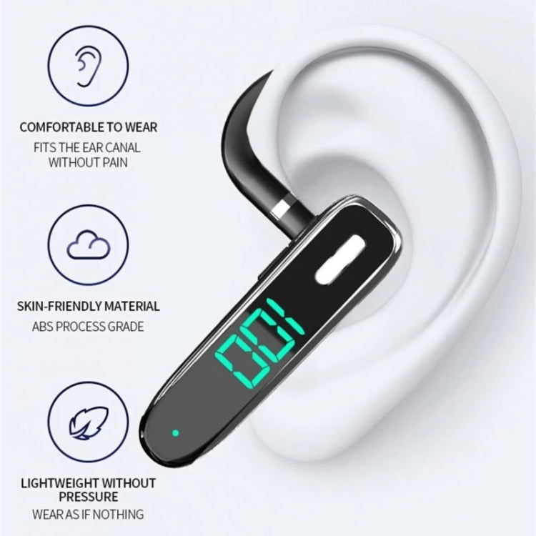 K50 Bluetooth-compatible 5.3 Business Ear-hook Earphone with Mic