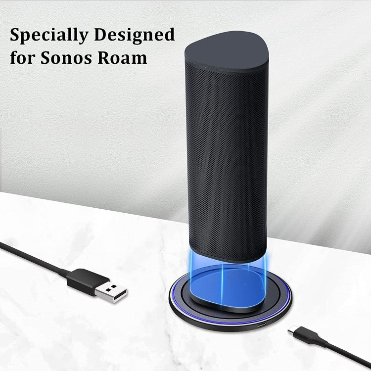 For Sonos Roam Bluetooth Speaker Magnetic Wireless Charger Charging Dock, For Sonos Roam