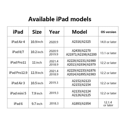 Tablet Phone Universal Capacitive Stylus, For iPad Mini6/Mini5/Air3 10.5/Pro 11/Air4 10.9/ 10.2 /Pro  12.9