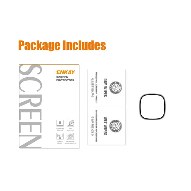 For Fitbit Versa 4 / Sense 2 ENKAY 3D Full Coverage Soft PC Edge + PMMA HD Screen Protector Film, 1 PCS, 2 PCS, 5 PCS, 10 PCS