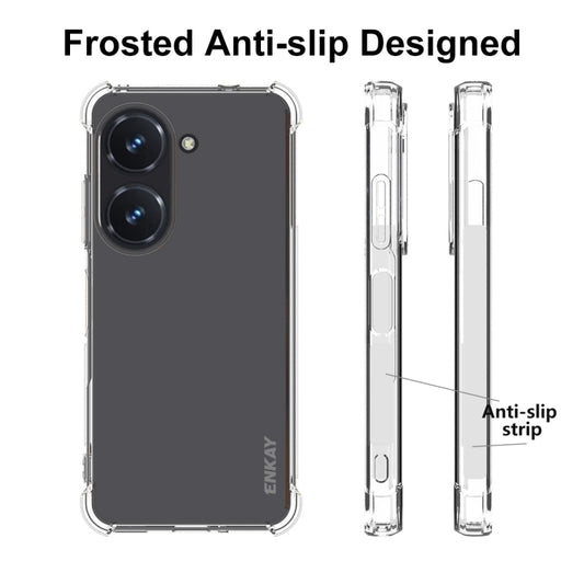 For Asus Zenfone 9 ENKAY Clear TPU Shockproof Phone Case