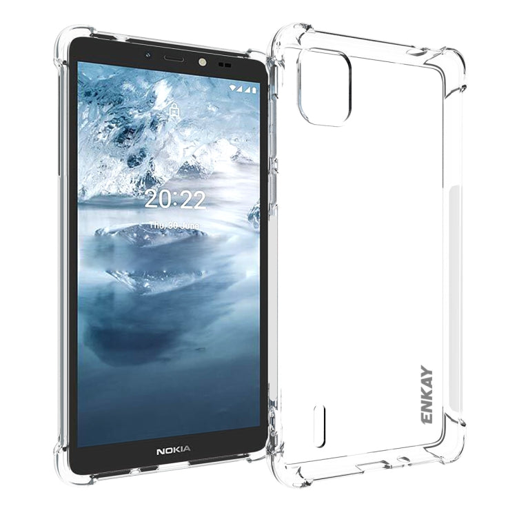 For Nokia C2 2nd Edition ENKAY Clear TPU Shockproof Phone Case, For Nokia C2 2nd Edition