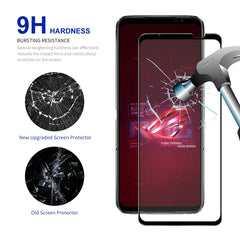 For Asus Rog Phone 6 / 6D / 6 Pro ENKAY Full Glue 0.26mm 9H 2.5D Tempered Glass Full Film, 2pcs