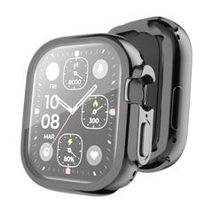 For Apple Watch Ultra / Ultra 2 49mm ENKAY Full Coverage Electroplated Soft TPU Case with Screen Film