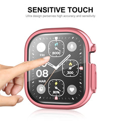 For Apple Watch Ultra / Ultra 2 49mm ENKAY Full Coverage Electroplated Soft TPU Case with Screen Film