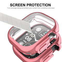 For Apple Watch Ultra / Ultra 2 49mm ENKAY Full Coverage Electroplated Soft TPU Case with Screen Film