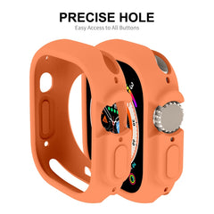 For Apple Watch Ultra 49mm ENKAY Solid Color Protective Soft TPU Frame Case