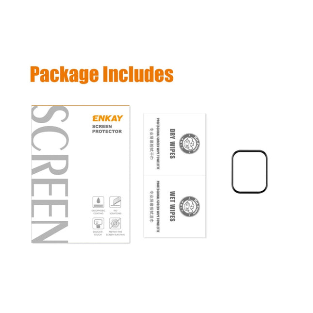For Amazfit GTS 4 ENKAY 3D Full Coverage Soft PC Edge + PMMA HD Screen Protector Film, 1pcs, 2pcs, 5pcs, 10pcs