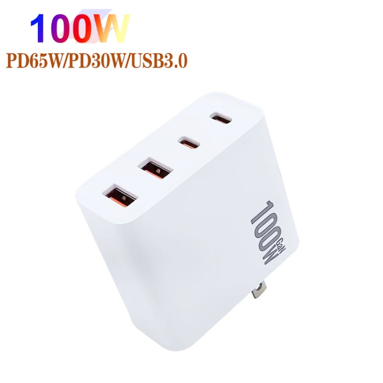 GaN 100W Dual USB + Dual USB-C/Type-C Multi Port Charger for Apple MacBook Series, US Plug, US / EU Plug, US / UK Plug, US / AU Plug, US / EU / UK Plug, US / EU / UK / AU Plug