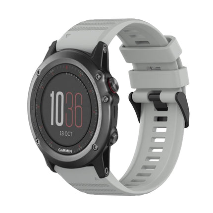 26mm Horizontal Texture Silicone Watch Band with Removal Tool, For Garmin Fenix 3, For Garmin Fenix 3 HR, For Garmin Fenix 3 Sapphire