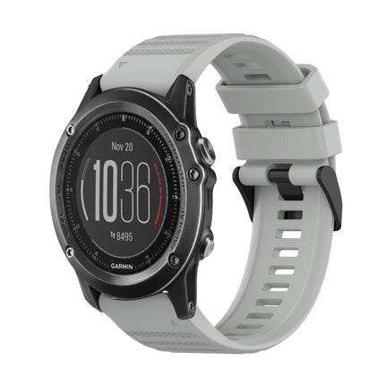 26mm Horizontal Texture Silicone Watch Band with Removal Tool, For Garmin Fenix 3, For Garmin Fenix 3 HR, For Garmin Fenix 3 Sapphire