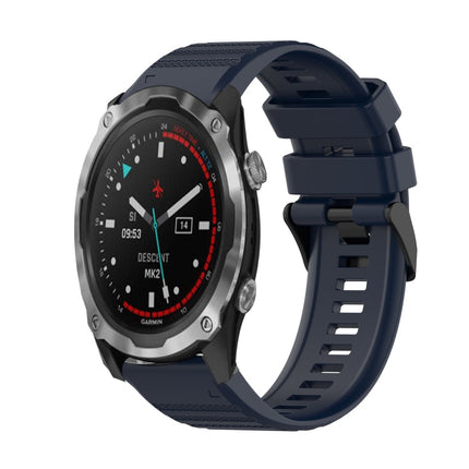 26mm Horizontal Texture Silicone Watch Band with Removal Tool, For Garmin Descent MK 2, For Garmin Descent MK 2i