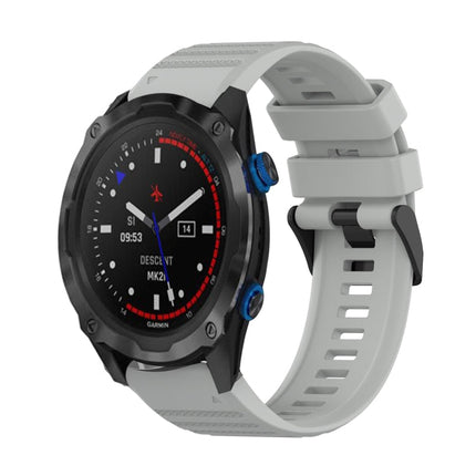 26mm Horizontal Texture Silicone Watch Band with Removal Tool, For Garmin Descent MK 2, For Garmin Descent MK 2i