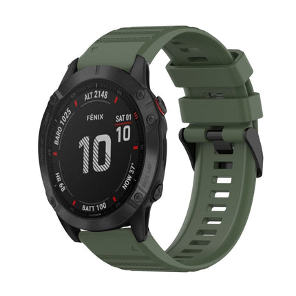 22mm Horizontal Texture Silicone Watch Band with Removal Tool, For Garmin Fenix 6 Pro GPS, For Garmin Fenix 6 Sapphire GPS, For Garmin Fenix 5
