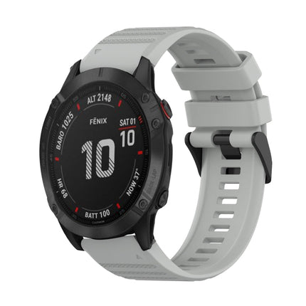 22mm Horizontal Texture Silicone Watch Band with Removal Tool, For Garmin Fenix 6 Pro GPS, For Garmin Fenix 6 Sapphire GPS, For Garmin Fenix 5