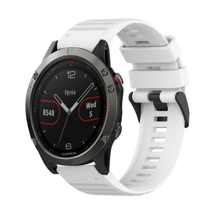 22mm Horizontal Texture Silicone Watch Band with Removal Tool, For Garmin Fenix 6 Pro GPS, For Garmin Fenix 6 Sapphire GPS, For Garmin Fenix 5