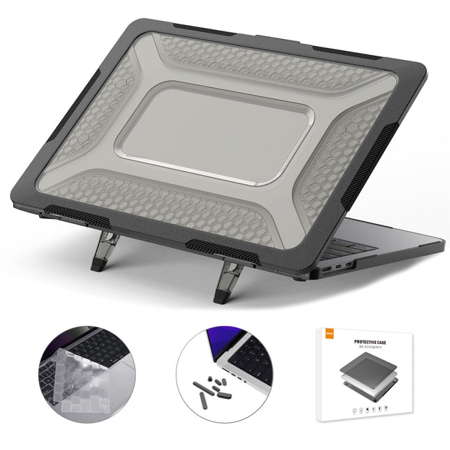 For MacBook Air 13.6 2022/2024 A2681 (M2) / A3113 (M3) ENKAY Hat-Prince 3 in 1 Protective Bracket  Case Cover Hard Shell with TPU Keyboard Film / Anti-dust Plugs, For MacBook Air 13.6 2022/2024 A2681 (M2) / A3113 (M3)                                   ...